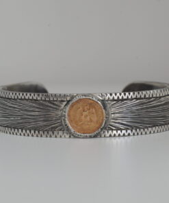 Silver & Pesos Cuff