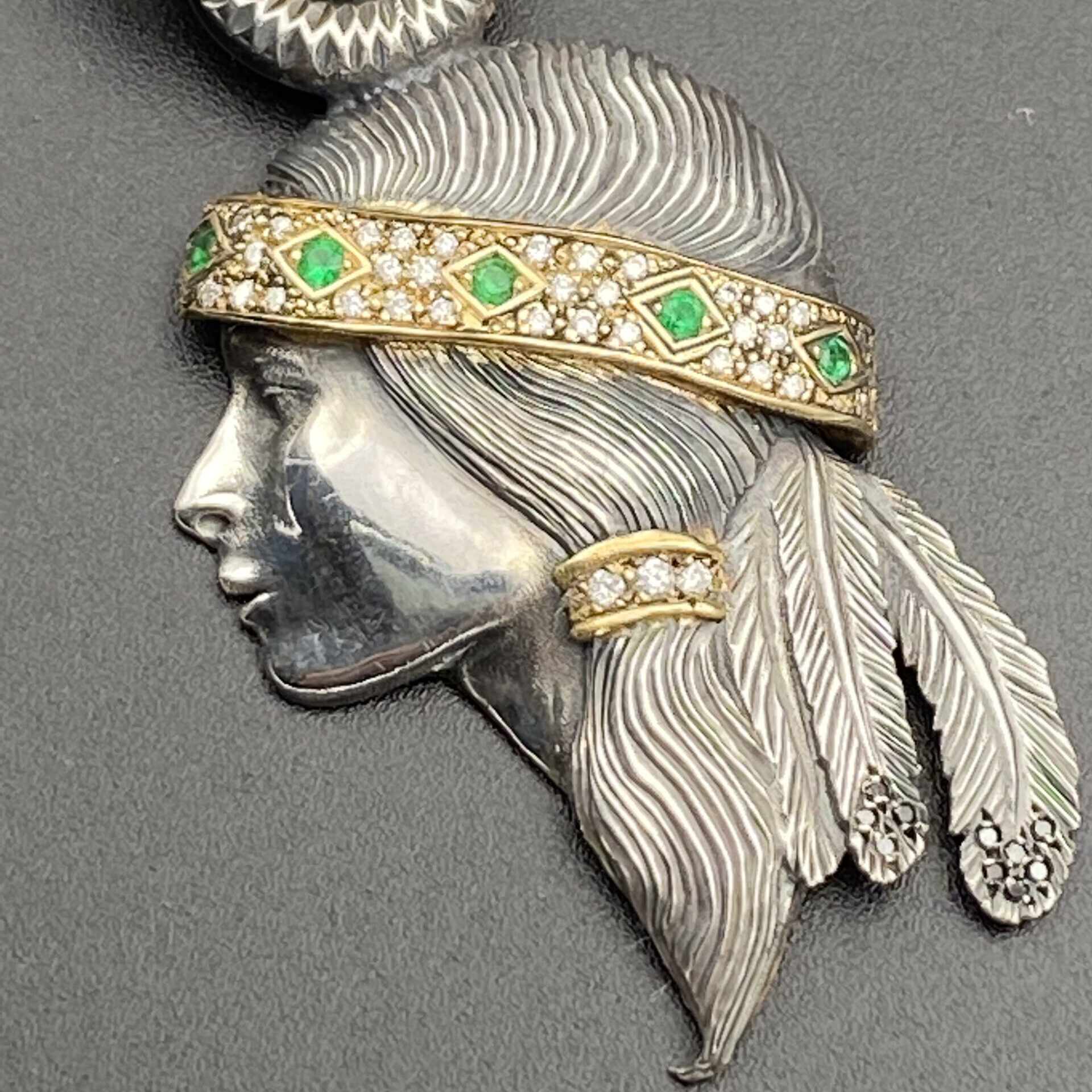 Native Woman Pendant - Image 2